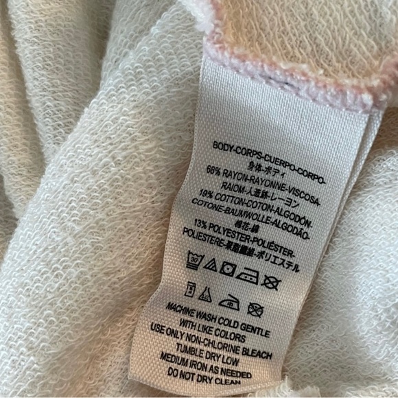 FREE PEOPLE FP Beach White Flowy Dress Top With Low Back & Long Sleeves - Picture 7 of 7